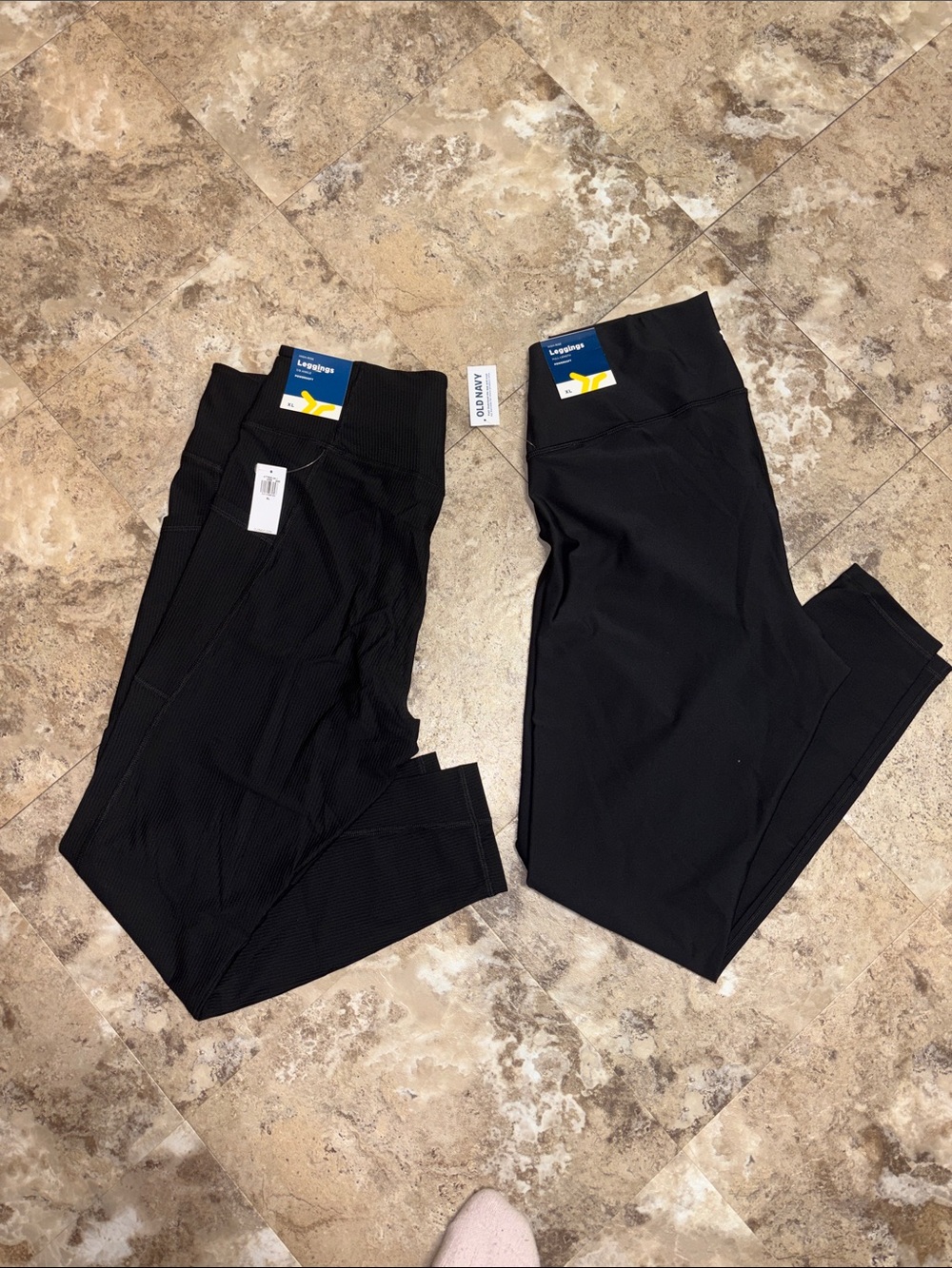 NWT - Old Navy Black Women's High-Rise Leggings Duo (size XL)
